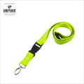 Lime Double-Layer Lanyard mit Metall Oval Haken